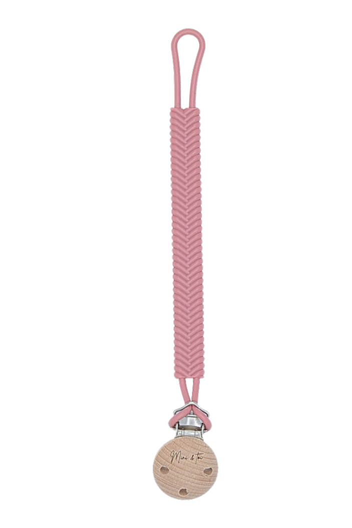 Silicone pacifier clip