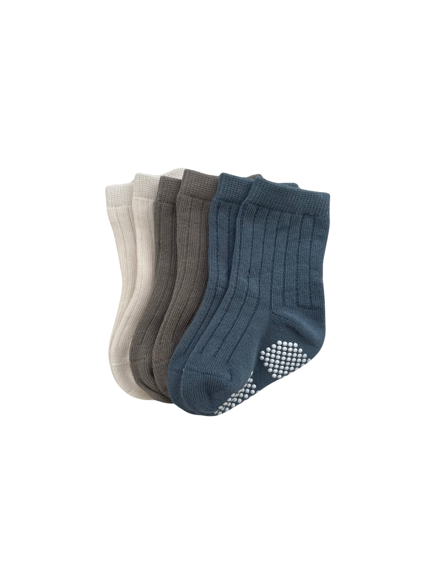 Trio de chaussettes antidérapantes 6-36 mois