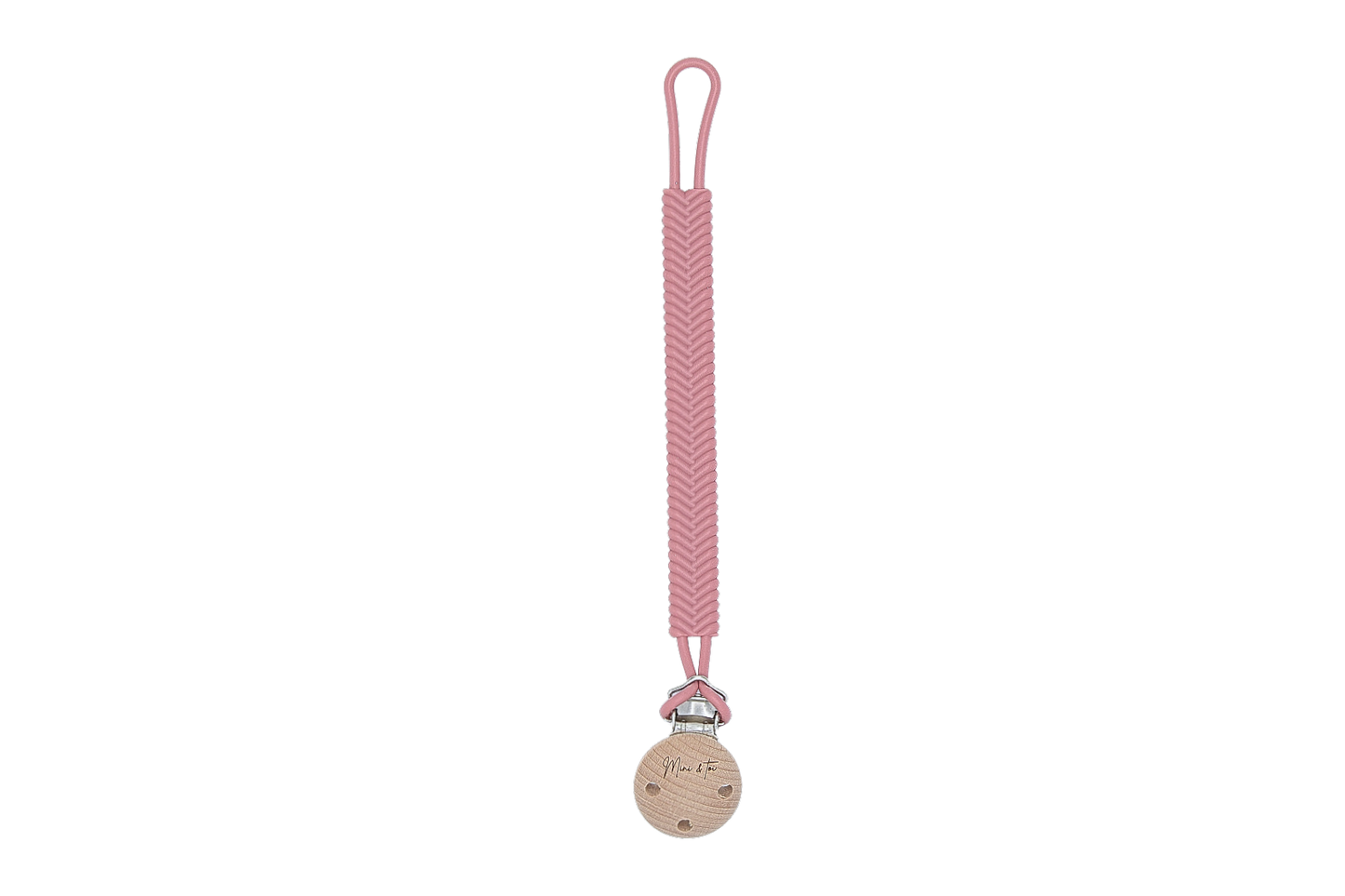 Silicone pacifier clip