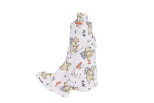 Couverture bambou-Ours dans la forêt